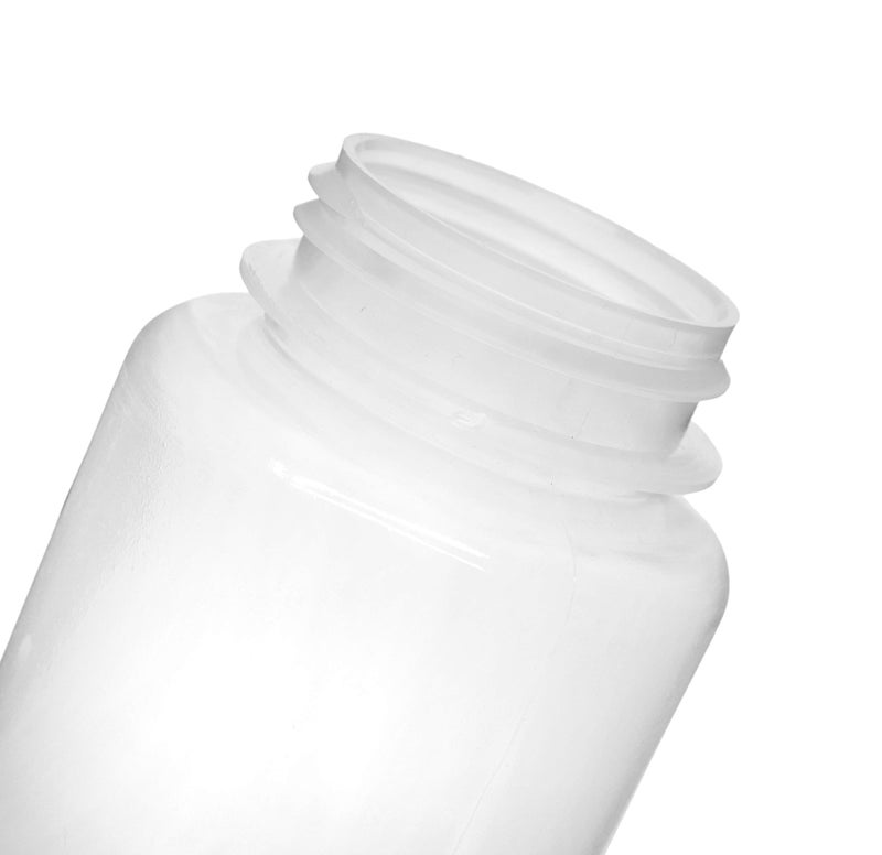 EISCO Reagent Bottle, 500ml - Wide Mouth with Screw Cap - Polypropylene - Translucent - Image 2